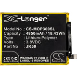 New 4850mAh Battery for Motorola G7 Power,One Power,P30 Note,XT1942,XT1942-1,XT1942-2,XT1955; P/N:JK50
