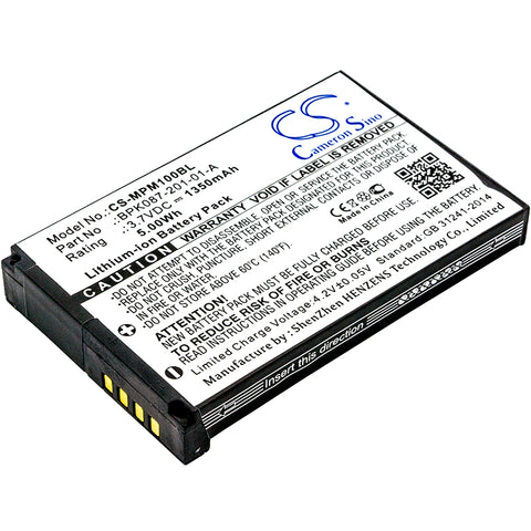 Motorola MPM100,MPM-100; P/N:BPK087-201-01-A Battery