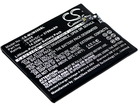 Xiaomi 2015211,Note 2 Standard; P/N:BM48 Battery