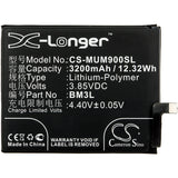 New 3200mAh Battery for Xiaomi M1902F1A,M1902F1G,M1902F1T,Mi 9; P/N:BM3L