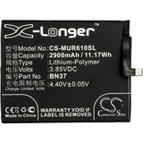 New 2900mAh Battery for Xiaomi Cereus,M1804C3CC,M1804C3CE,M1804C3CT,M1804C3DC,M1804C3DE,M1804C3DH,M1804C3DT,Redmi 6A,Redmi 6A Dual SIM TD-LTE; P/N:BN37