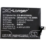 New 2650mAh Battery for Xiaomi M1810E5A,M1810E5C,M1810E5E,M1810E5EC,M1810E5T,Mi Mix 3,Mix 3; P/N:BM3K