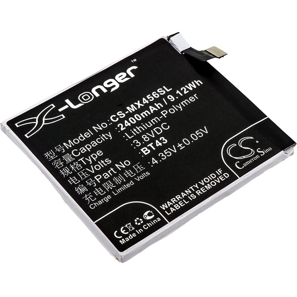 MeiZu K456M,K52,M1,M456A,Meilan 1; P/N:BT43 Battery