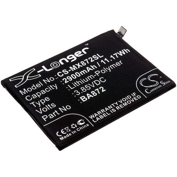 Meilan  16X,M1872,M872H,M872Q; P/N: BA872 Battery
