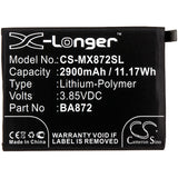 New 2900mAh Battery for Meilan 16X,M1872,M872H,M872Q; P/N:BA872