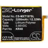 New 3200mAh Battery for Motorola Moto One Vision,XT1970; P/N:KR40,SB18C43602