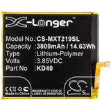 New 3800mAh Battery for Motorola  Moto G8 Plus,XT2019-1,XT2019-2; P/N: KD40