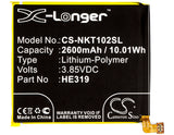 New 2600mAh Battery for Nokia Nokia 3,TA-1020,TA-1028,TA-1032,TA-1038; P/N:HE319