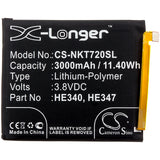 New 3000mAh Battery for Nokia 7.1,TA-1041; P/N:HE340,HE347
