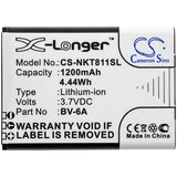 New 1200mAh Battery for Nokia 8110 4G,TA-1048,TA-1059; P/N:BV-6A