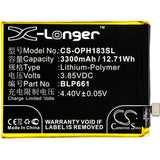 New 3300mAh Battery for OPPO A3,A3 Dual SIM,A3 Dual SIM TD-LTE,CPH1837,PADM00,PADT00; P/N:BLP661
