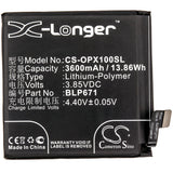 New 3600mAh Battery for OPPO Find X,Find X Automobili Lamborghini ,Find X Dual SIM,Find X Dual SIM TD-LTE,PAFM00,PAFT00; P/N:BLP671