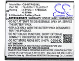 Battery for Alcatel One Touch POP 4,  One Touch POP 4 LTE,  OT-5051