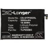 New 5000mAh Battery for Alcatel 5023F,One Touch Pixi 4 Plus Power,One Touch Pixi 4 Plus Power Du; P/N:CAC5000006CC,TLP050BC