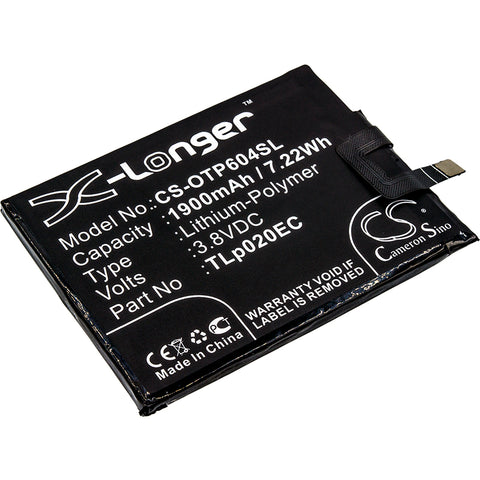 Alcatel One Touch Pop Up,One Touch Pop Up LTE Dual SIM,OT-6044,OT-6044D; P/N:TLp020EC Battery