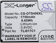 Battery for Alcatel One Touch Streak,  OT-4060,  OT-4060A