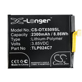 New 2300mAh Battery for Alcatel 1X,1X Dual SIM,1X Dual SIM LTE,1X LTE,5059J,5059T,5059X,TCL AU5A Plus; P/N:TLP024C7