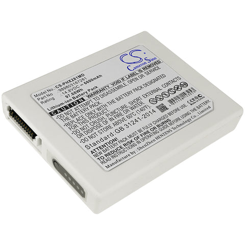 Philips Defibrillateur,Heartstart XL Plus,HeartStart XL+,Moniteur,Philips Defibrillator Hearstar; P/N:989803167281,M6479,M6479-O,SE02211,SE-02211 Battery