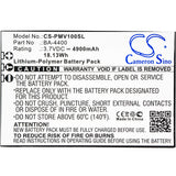 New 4900mAh Battery for Lawmate PV-1000,PV-1000 Neo,PV-1000 Touch,PV1000 Touch 5U,PV-1000T; P/N:BA-4400