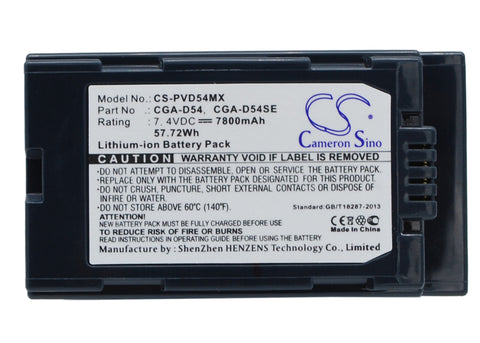 Panasonic AG-DVC62, NV-MX500, NV-MX350, NV-GX7, NV-DS30A, NV-DS29, AG-DVC60E, AG-DVX100AP, NV-MX350B, AG-HVX200P
