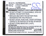 Battery for Panasonic RP-WFG20,  RP-WFG20H,  RP-WFG20E