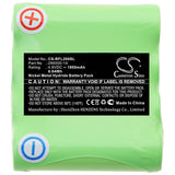 New Replacement 1800mAh Battery for Rotationslaser FL 20,FL 200A; P/N:290000-14