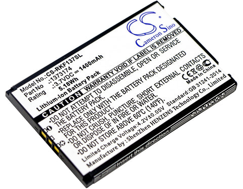  Smart Home Battery for Renkforce 1373174 (1400mAh)