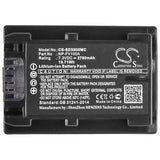 New 2700mAh Battery for Sony FDR-AX33,FDR-AX40,FDR-AX45,FDR-AX53,FDR-AX60,FDR-AX700,FDR-AXP33,HDR-CX450,HDR-CX625,HDR-CX680,HDR-PJ620,HDR-PJ675,NEX-VG30; P/N:NP-FV100A