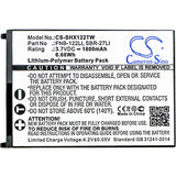 New 1800mAh Battery for Standard Horizon HX300; P/N:FNB-122Li,SBR-27LI