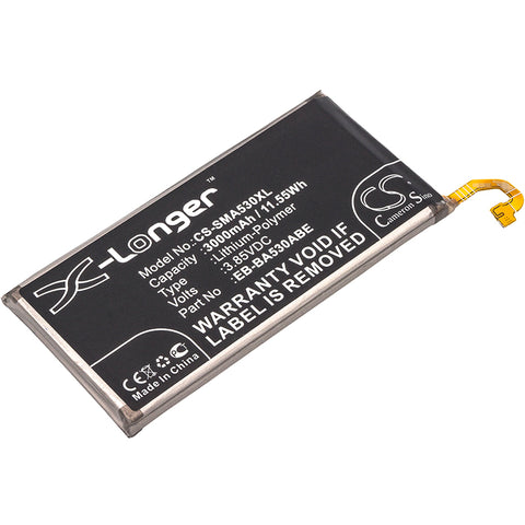 Samsung Galaxy A8 2018,Galaxy A8 2018 TD-LTE,SM-A530,SM-A530F,SM-A530F/DS,SM-A530N,SM-A530W; P/N:EB-BA530ABE Battery