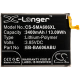 New 3400mAh Battery for Samsung Galaxy A60,Galaxy A60 2019,SM-A606,SM-A6060,SM-A6060/DS,SM-A606F; P/N:EB-BA606ABU