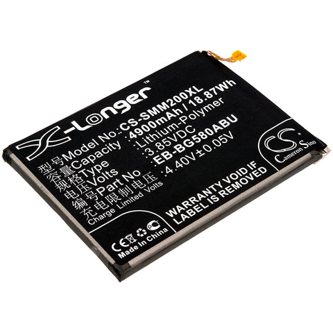 Samsung Galaxy M20,M20 Duos,M20 Duos TD-LTE,SM-M205,SM-M205F/DS; P/N:EB-BG580ABU,GH82-18701A Battery