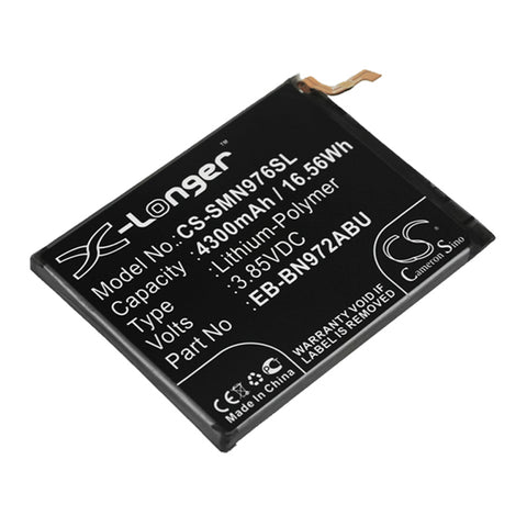 Samsung Galaxy Note 10 Plus,Galaxy Note 10+,Galaxy Note 10+ 5G,Note 10 Plus 5G,SC-01M,SM-N975D,SM-N975F/DS,SM-N975U,SM-N975U1,SM-N975W,SM-N9760,SM-N976N,SM-N976U,SM-N976V; P/N:EB-BN972ABU,EB-BN972ABUL,GH82-20814A Battery