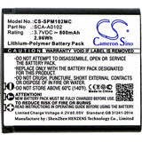 New 800mAh Battery for Sena Prism Bluetooth Action Camera,S7A-SP15,SCA10,Sena Prism; P/N:SCA-A0102