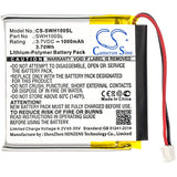 New 1000mAh Battery for Sony WH-1000xM3; P/N:1588-0911,SM-03,SP624038