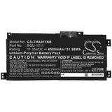 New Replacement 4500mAh Battery for Thunderobot 911 Air,911Air,911M,911ME,911MT,911S,911Targa,G7000M,G8000M; P/N:SQU-1711