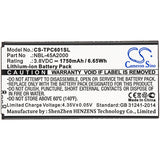 New 1750mAh Battery for TP-Link  Neffos C5L,Neffos C5L Dual SIM,TP601A,TP601B,TP601C,TP601E; P/N: NBL-45A2000