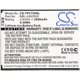 New 2500mAh Battery for TP-Link  Neffos C7s,TP7051A,TP7051C; P/N: NBL-43A2500