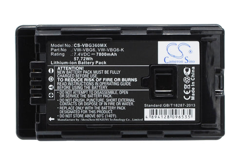 Panasonic HDC-HS300, HDC-TM300, HDC-HS250, HDC-SD100, HDC-HS100, HDC-HS20, HDC-TM20, HDC-SD20, HDC-SD9, HDC-HS9