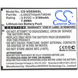 New 2100mAh Battery for ZTE N9137,Tempo Go,Tempo X; P/N:Li3822T43p4h736040