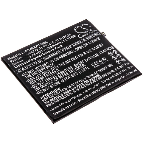 Wiko Upulse,Upulse Lite,View Prime; P/N:396272,TLP17J18,TPN17E24 Battery