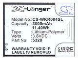 Battery for Casper VIA V6,  VIA V6X,  Wiko RIDGE FAB