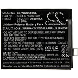 New 2400mAh Battery for Wiko P4601,P5601,P6601,P6609,U Feel,U Feel Lite,U Feel Lite 4G; P/N:S104-U76000-000,S104-U76000-002
