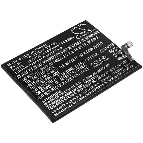 Wiko View3 Pro; P/N:386786,TPJ18K07P Battery