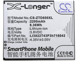 Battery for ZTE Blade D6,  Blade D6 Dual SIM,  D6 Dual SIM TD-LTE