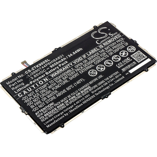ZTE K90U,ZPAD 10.1; P/N:Li3990T44P6HI6A831 Battery