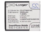 AT&T Z998, BoostMobile WARP 4G, N9510, CRICKET Source, N9511, NET10 Solar, Z795G, STRAIGHT TALK Solar, Z795G