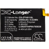 New 2500mAh Battery for ZTE Blade V8 Lite,Blade V8 Lite Dual SIM,Blade V8 Lite Dual SIM TD-LTE; P/N:Li3925T44P6h765638