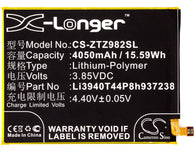 4050mAh / 15.59Wh Replacement battery for ZTE Blade Z Max,Z982